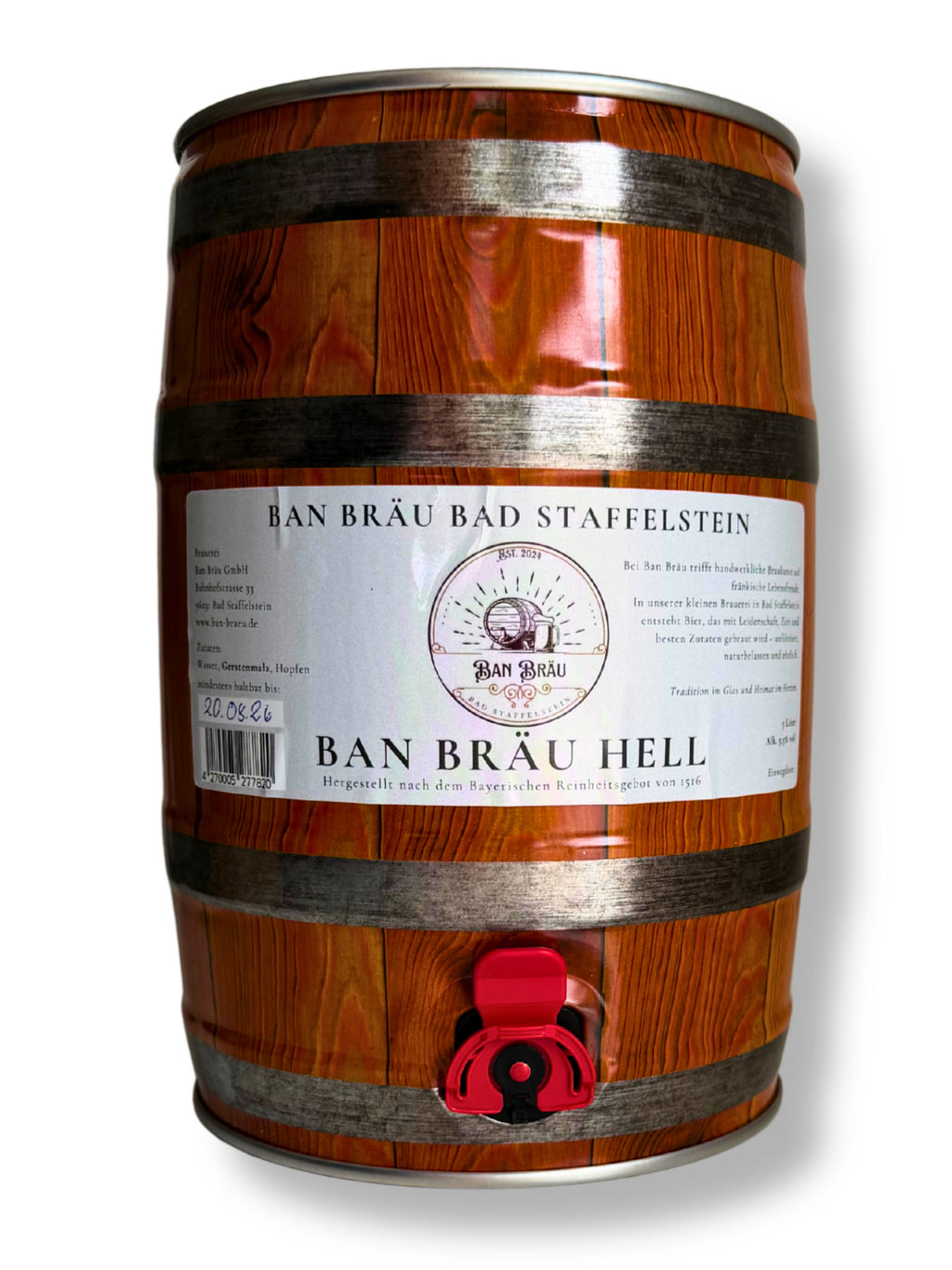 Ban Bräu Hell – 5 Liter Partydose