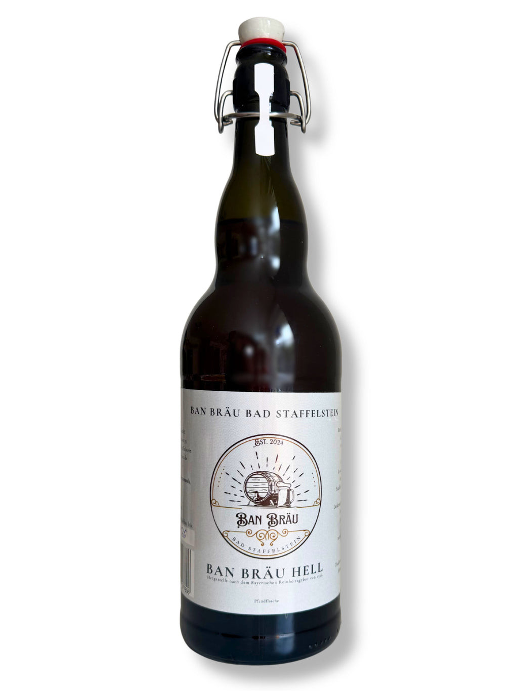 Ban Bräu Hell – 1 Liter Bügelverschlussflasche