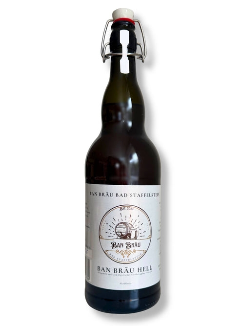Ban Bräu Hell – 1 Liter Bügelverschlussflasche